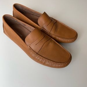 Donald Pliner Brown Leather Loafers